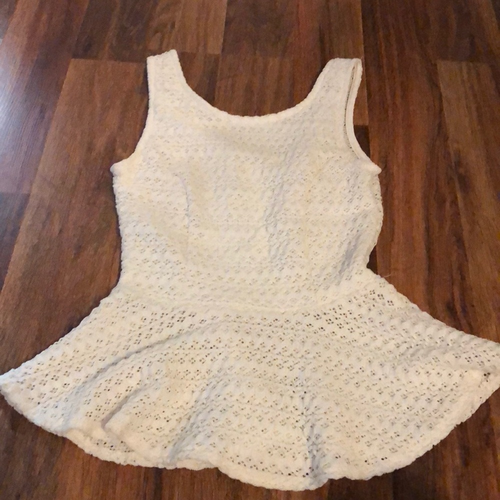 Peplum tank top